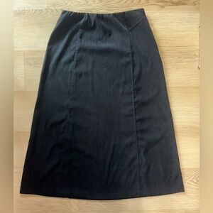 Velvet Whimsigoth 90s Black Maxi Skirt